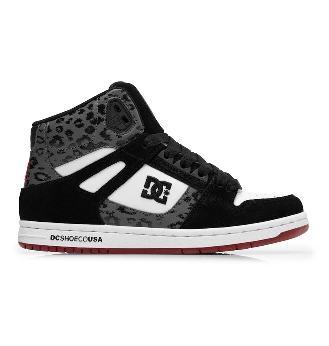 dcshoes, Rebound High Se - Chaussures, BLACK/WHITE PRINT (bwp) 0 Rebound High Se - Chaussures 320028 DC Shoes