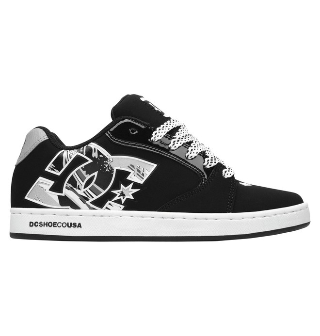dcshoes, Women's Raif Shoes, BLACK/WHITE/M SILVER (kwm) 0 Women's Raif Shoes 320080 DC Shoes