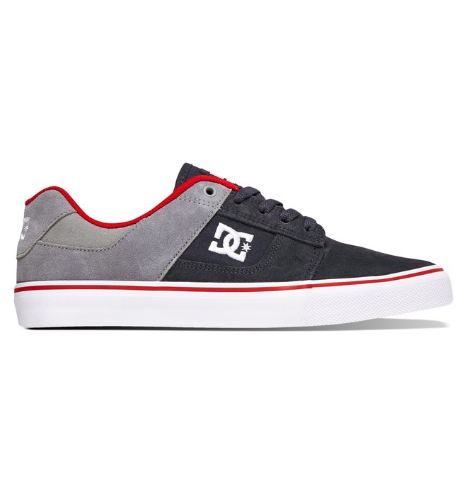 dcshoes, Men's Bridge Shoes, GREY/GREY/RED (xssr) 0 Men's Bridge Shoes Grey 320096 DC Shoes