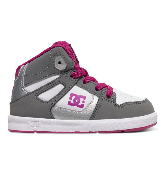 dcshoes, Toddler's Rebound UL High-Top Shoes, GREY/PURPLE (gp3) 0 Toddler's Rebound UL High-Top Shoes Grey 320167 DC Shoes