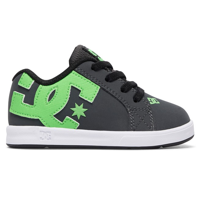 dcshoes, Toddler Court Graffik Elastic UL Slip On Shoes, GREEN/GREY/WHITE (xgsw) 0 Toddler Court Graffik Elastic UL Slip On Shoes Green 320168 DC Shoes