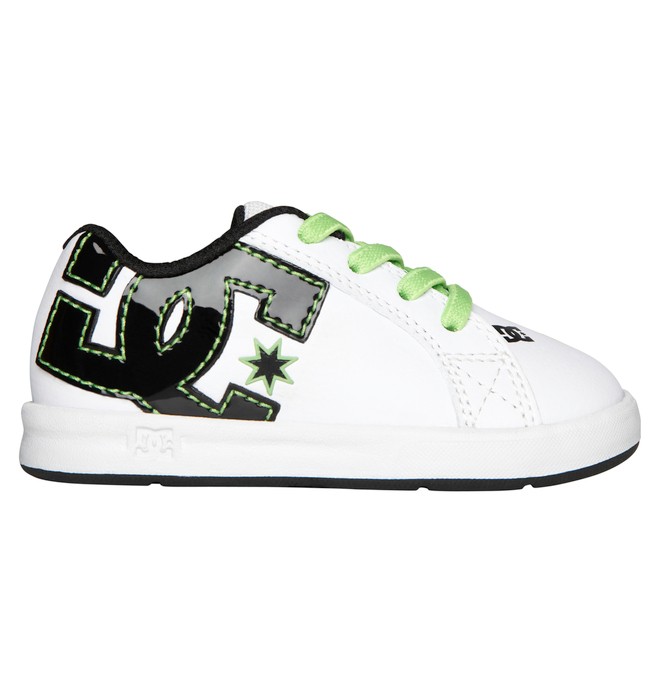 dcshoes, Toddler's Court Graffik Elastic UL Shoes, GREEN (300) 0 Toddler's Court Graffik Elastic UL Shoes Green 320168 DC Shoes