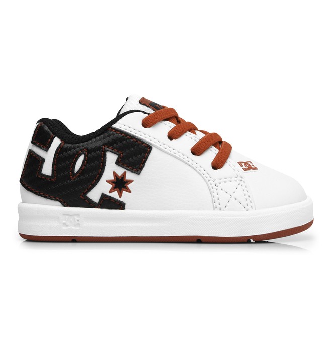 dcshoes, Toddler Court Graffik Elastic UL Slip On Shoes, WHITE/RED/BLACK PRIN (hrk) 0 Toddler Court Graffik Elastic UL Slip On Shoes White 320168 DC Shoes
