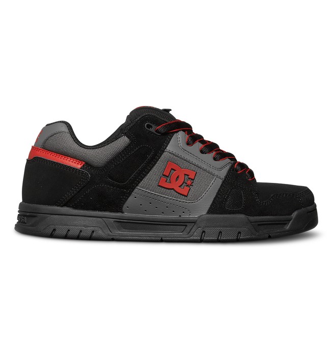 dcshoes, Men's Stag Shoes, BLACK/DK GREY/ATHLETIC RED (bda) 0 Men's Stag Shoes 320188 DC Shoes
