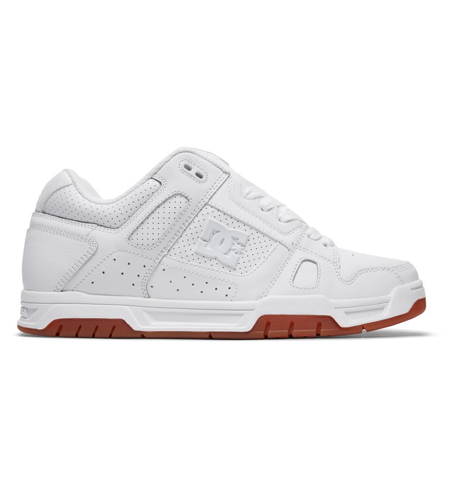 dcshoes, Men's Stag Shoes, WHITE/GUM (wg5) 0 Men's Stag Shoes White 320188 DC Shoes