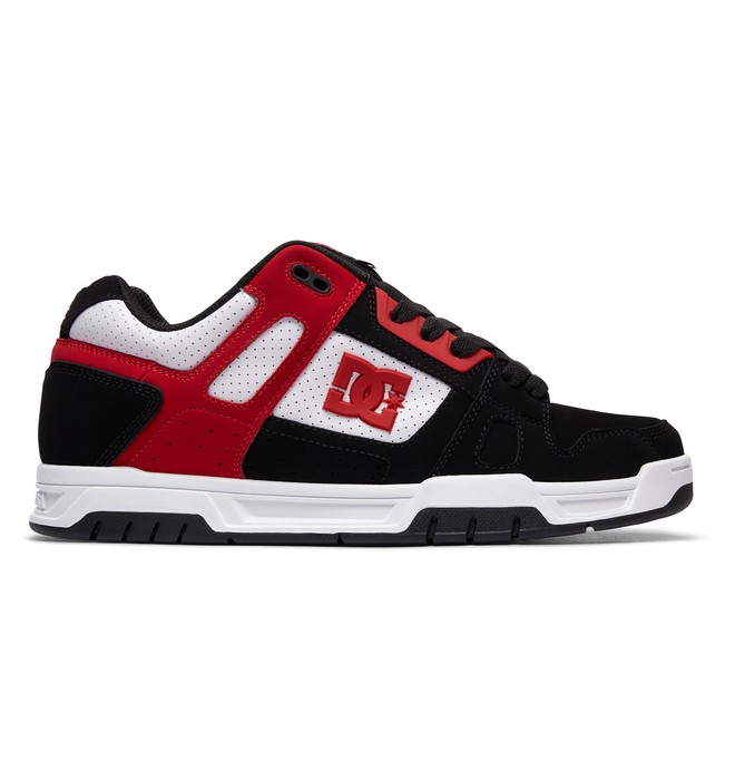 dcshoes, Men's Stag Shoes, BLACK/WHITE/RED (xkwr) 0 Men's Stag Shoes Multicolor 320188 DC Shoes