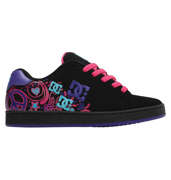 dcshoes, Women's Pixie Doodle Shoes, BLACK/CRAZY PINK/BLU (lzb) 0 Women's Pixie Doodle Shoes 320254 DC Shoes