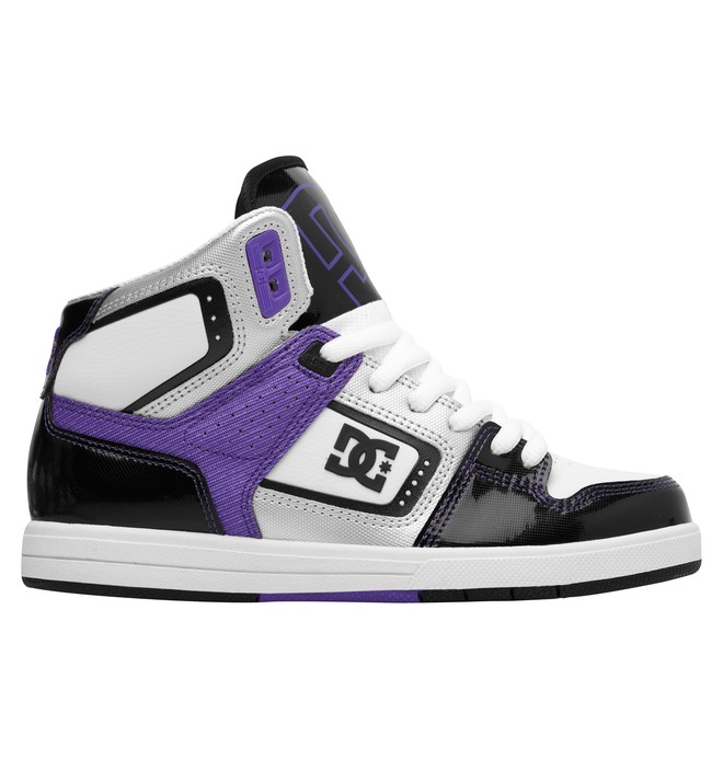 dcshoes, Women's Destroyer HI Shoes, BLACK/WHITE/PURPLE (bhu) 0 Women's Destroyer HI Shoes Black 320306 DC Shoes