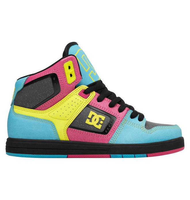 dcshoes, Women's Destroyer HI Shoes, BLACK/CRAZY PINK/BLUE (lzb) 0 Women's Destroyer HI Shoes Black 320306 DC Shoes