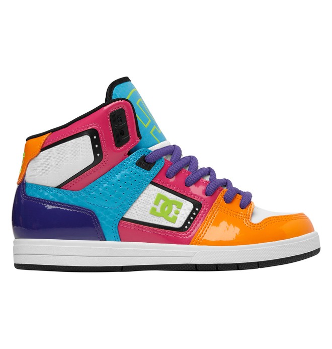 dcshoes, Women's Destroyer HI Shoes, WHITE/CITRUS (wct) 0 Women's Destroyer HI Shoes White 320306 DC Shoes