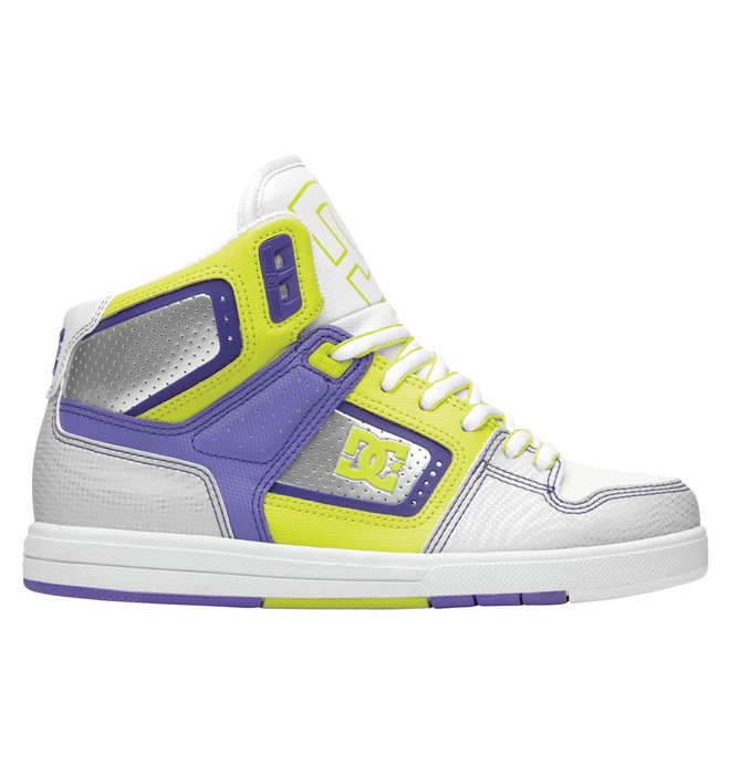 dcshoes, Women's Destroyer HI Shoes, WHITE/PURPLE (whp) 0 Women's Destroyer HI Shoes White 320306 DC Shoes