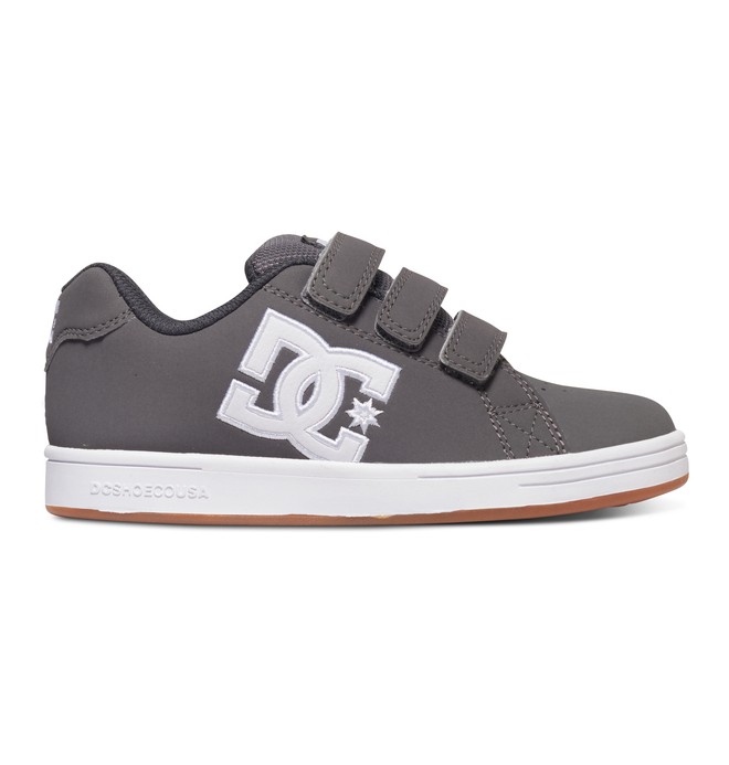 dcshoes, Boy's 4-7 Character V Shoes, GREY/WHITE (grw) 0 Boy's 4-7 Character V Shoes Grey 320330A DC Shoes