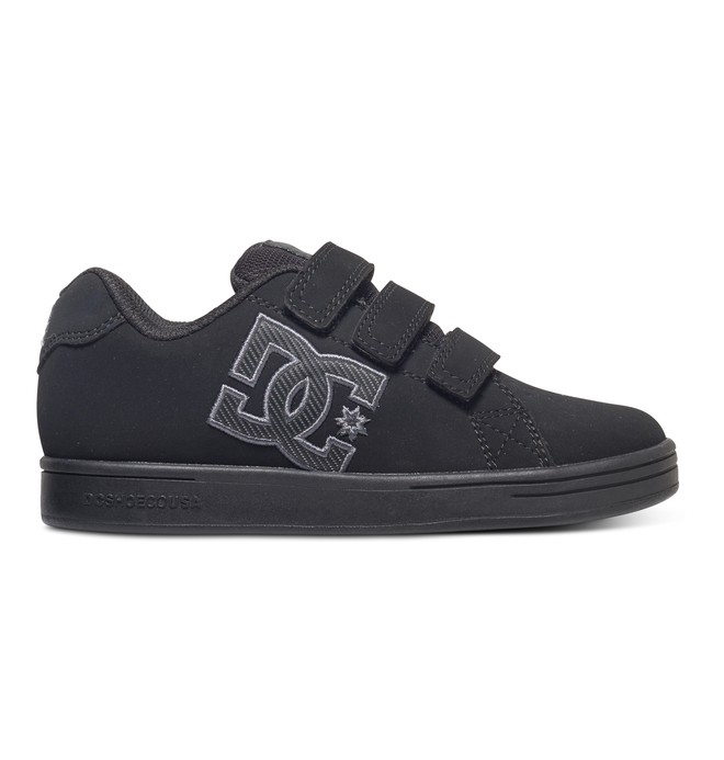 dcshoes, Boy's 4-7 Character V Shoes, BLACK/BLACK/BLACK (3bk) 0 Boy's 4-7 Character V Shoes Black 320330B DC Shoes