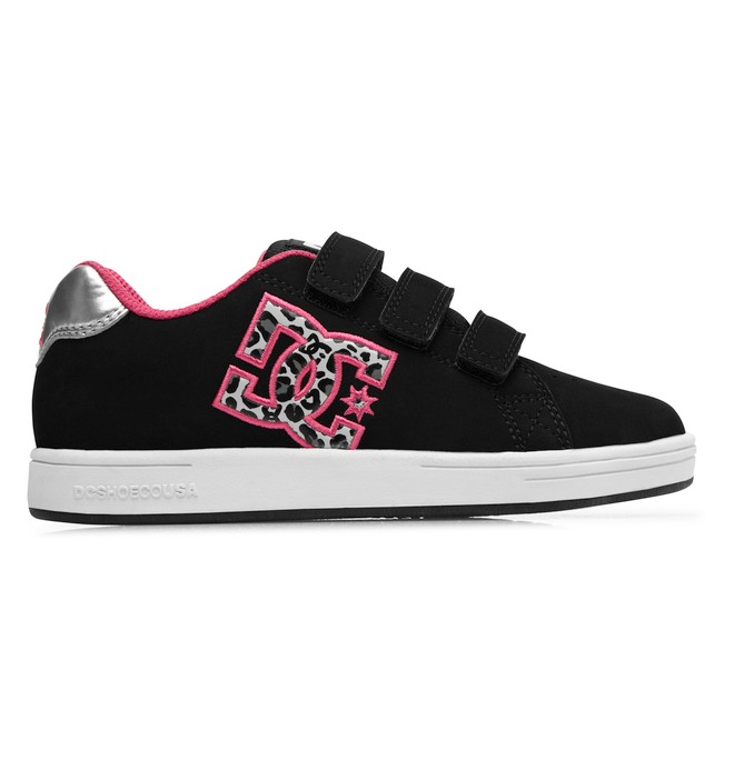 dcshoes, Boy's 8-16 Character V Shoes, BLACK/PINK (bbp) 0 Boy's 8-16 Character V Shoes 320330B DC Shoes