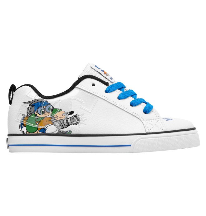 dcshoes, Kid's Wild Grinders Court Graffik Vulc Shoes, WHITE/GREEN (wgn) 0 Kid's Wild Grinders Court Graffik Vulc Shoes Green 320407A DC Shoes