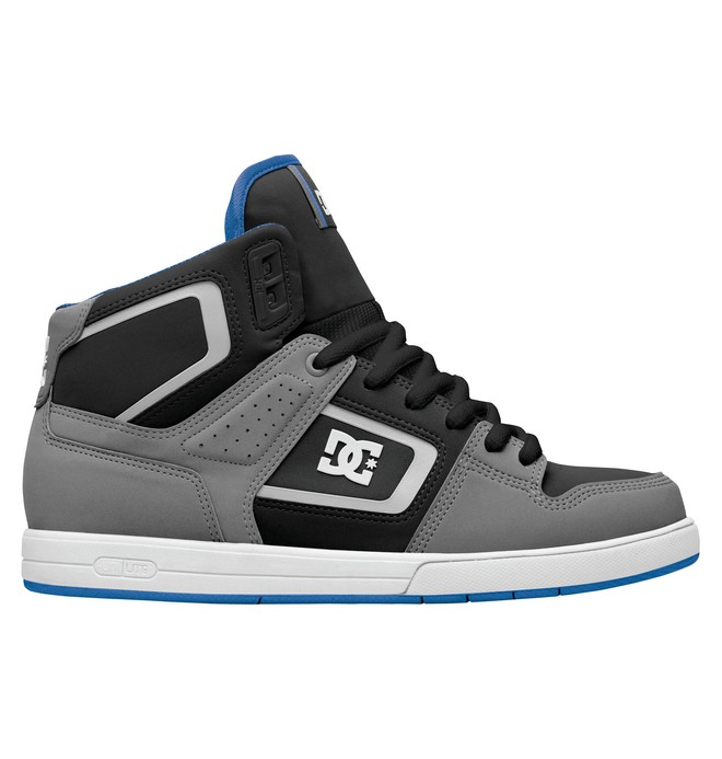 dcshoes, Men's Rob Dyrdek Factory Lite HI Shoes, GREY/BLUE (gb5) 0 Men's Rob Dyrdek Factory Lite HI Shoes Grey 320412 DC Shoes