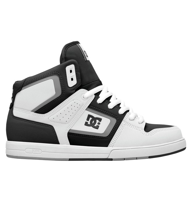 dcshoes, Men's Rob Dyrdek Factory Lite HI Shoes, BLACK/BATTLESHIP/WHI (kbw) 0 Men's Rob Dyrdek Factory Lite HI Shoes Black 320412 DC Shoes