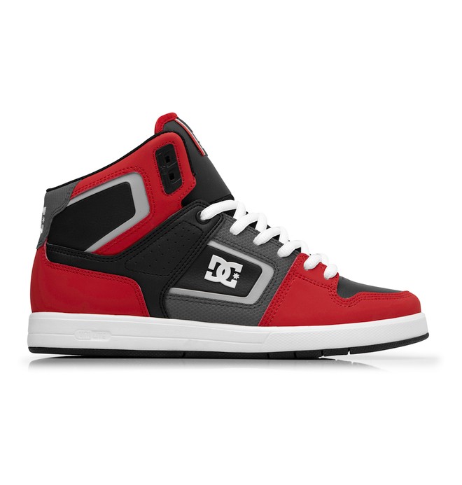 dcshoes, Men's Rob Dyrdek Factory Lite HI Shoes, BLACK/ATHLETIC RED/B (kab) 0 Men's Rob Dyrdek Factory Lite HI Shoes Red 320412 DC Shoes