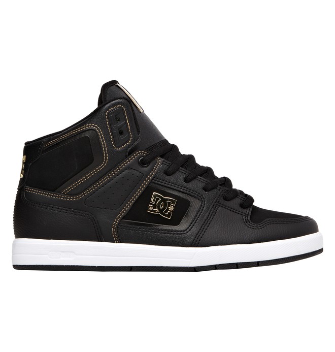 dcshoes, Men's Rob Dyrdek Factory Lite HI Shoes, BLACK/GOLD (bg3) 0 Men's Rob Dyrdek Factory Lite HI Shoes Black 320412 DC Shoes