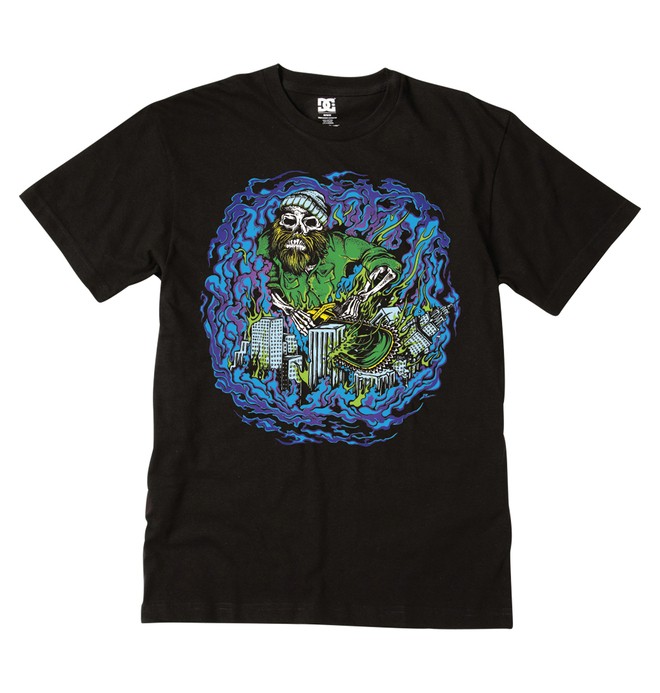 dcshoes, Men's Blue Collar Tee, PIRATE BLACK (prt) 0 Men's Blue Collar Tee 51200558 DC Shoes