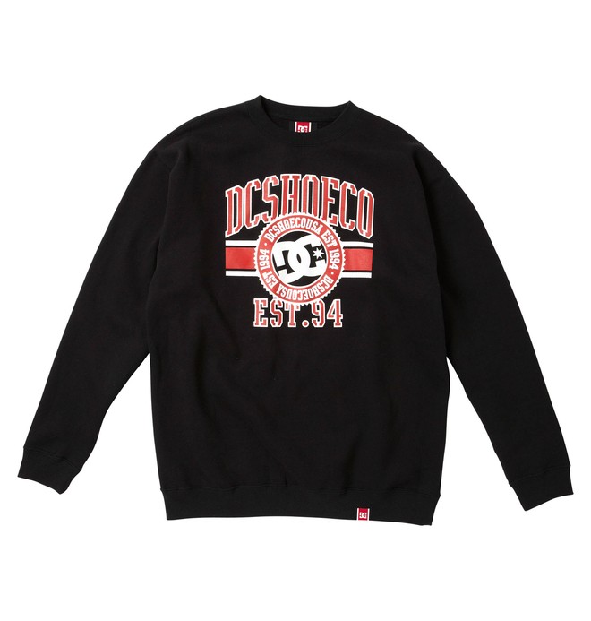 dcshoes, Men's Rob Dyrdek League Crewneck Sweatshirt, BLACK (blk) 0 Men's Rob Dyrdek League Crewneck Sweatshirt 51250010 DC Shoes