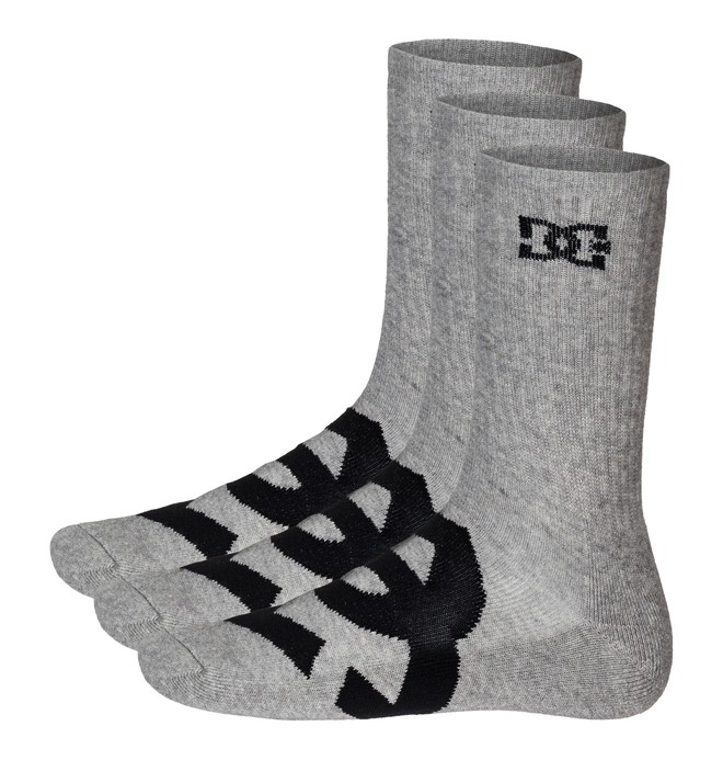 dcshoes, Willis Socks, HEATHER GREY (htr) 0 Willis Socks Grey 51340004 DC Shoes