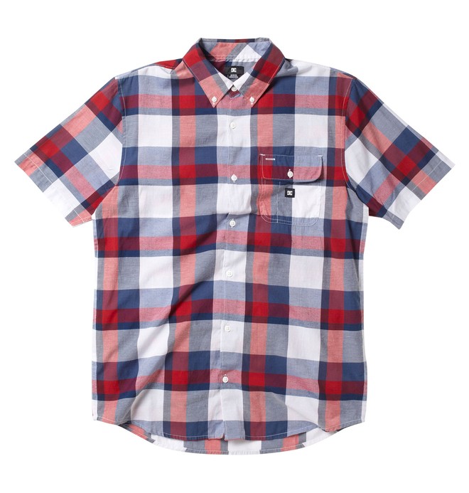 dcshoes, Men's Riot Short Sleeve Shirt, BLUE INDIGO (4bi) 0 Men's Riot Short Sleeve Shirt 51820079 DC Shoes