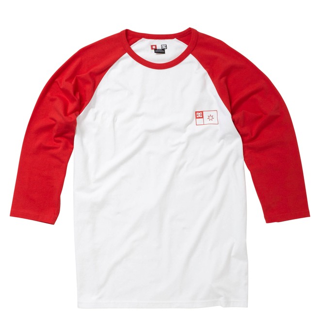dcshoes, Men's Principle Raglan 3/4 Sleeve Tee, ATHLETIC RED (ath) 0 Men's Principle Raglan 3/4 Sleeve Tee 51830125 DC Shoes