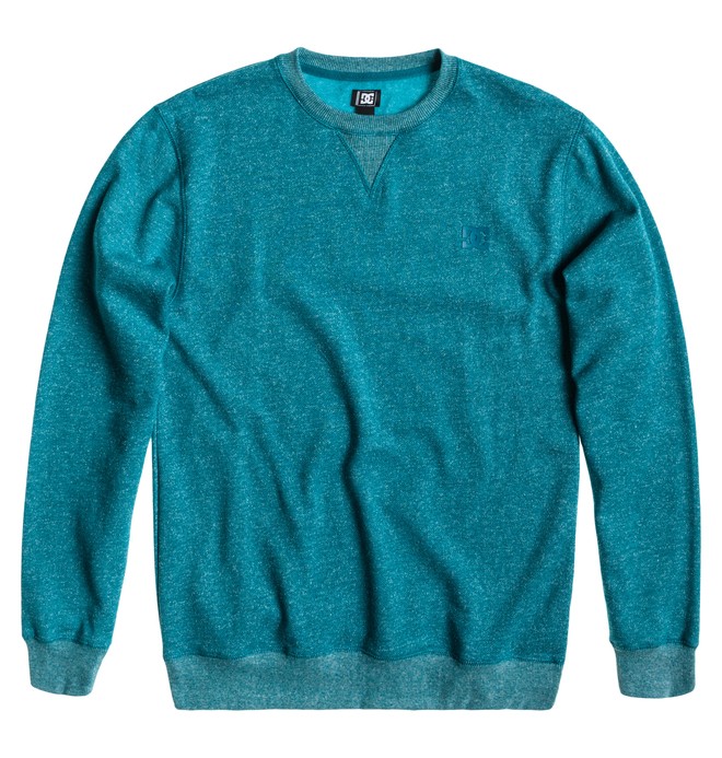 dcshoes, Men's Rebel Crew Sweatshirt, ATLANTIC DEPTH (brv0) 0 Men's Rebel Crew Sweatshirt Blue 51860086 DC Shoes