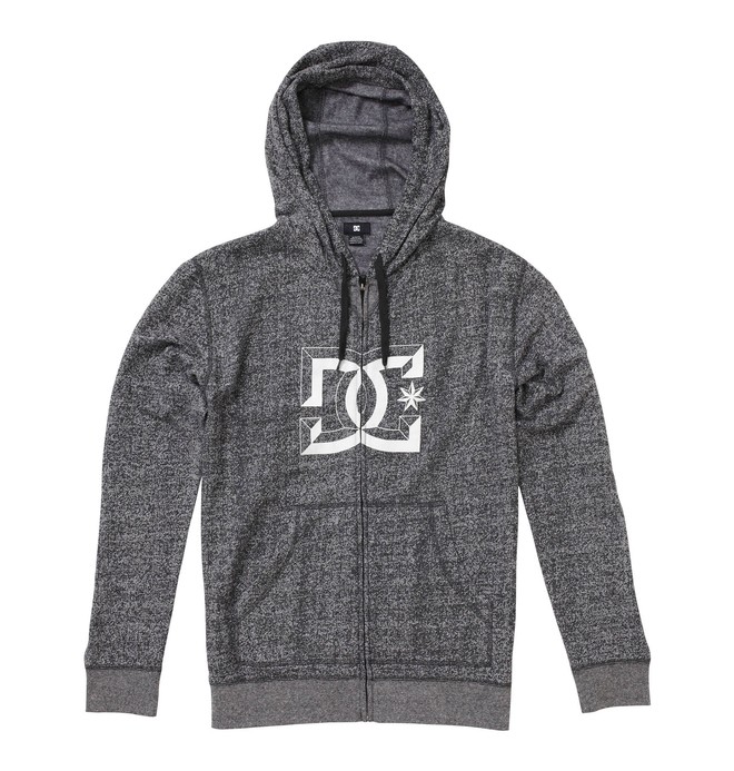 dcshoes, Men's D-Rebel Zip-Up Hoodie, BLACK HEATHER (bkh) 0 Men's D-Rebel Zip-Up Hoodie 51860092 DC Shoes