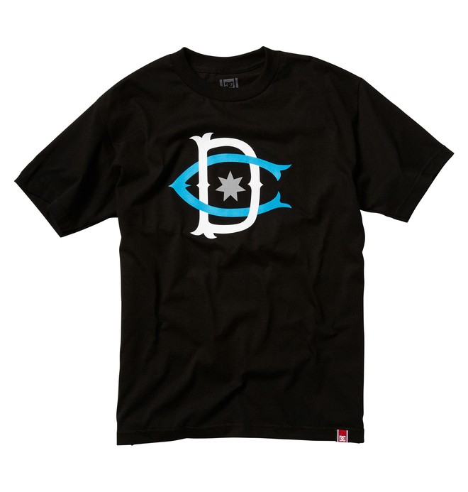 dcshoes, Men's Rob Dyrdek Ripper Tee, BLACK / CYAN (bcb) 0 Men's Rob Dyrdek Ripper Tee 53200459 DC Shoes
