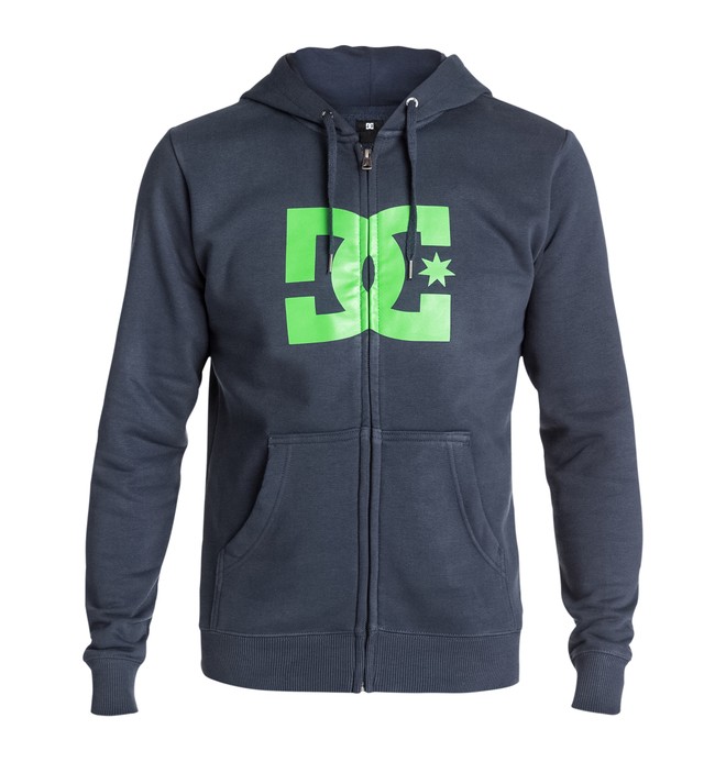 dcshoes, Men's Star ZH Hoodie, DC NAVY/GRASS GREEN (xbbg) 0 Men's Star ZH Hoodie Blue 53260087 DC Shoes