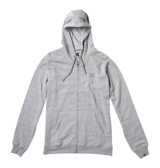 dcshoes, Men's Rebel Zip Hoodie, HEATHER GREY (htr) 0 Men's Rebel Zip Hoodie Grey 53860138 DC Shoes