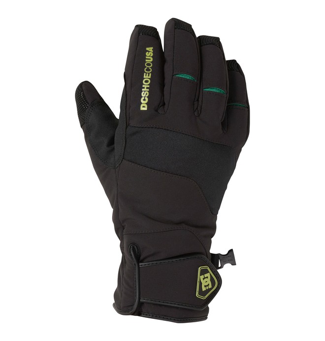 dcshoes, Men's Mizu Snowboard Gloves, BLACK (blk) 0 Men's Mizu Snowboard Gloves Black 54671063 DC Shoes