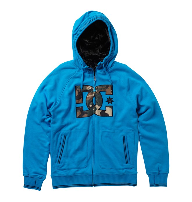 dcshoes, Men's Harper Zip Hoodie, BLUE JEWEL (jbl) 0 Men's Harper Zip Hoodie 54860033 DC Shoes