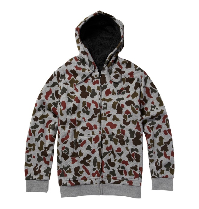 dcshoes, Men's T-Star Shearling Printed Hoodie, DUCK CAMO (sleh) 0 Men's T-Star Shearling Printed Hoodie Grey 55860091 DC Shoes
