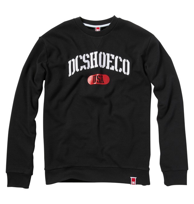 dcshoes, Men's Rob Dyrdek Heritage Crew Sweatshirt, BLACK (blk) 0 Men's Rob Dyrdek Heritage Crew Sweatshirt 55860108 DC Shoes