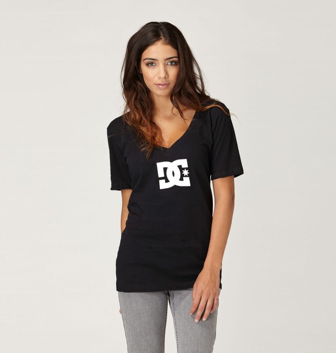 dcshoes, Women's T-Star E V-Neck Tee, BLACK (blk) 0 Women's T-Star E V-Neck Tee 61200168 DC Shoes