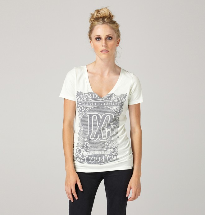dcshoes, Women's Brasil Tee, AQUA (aqa) 0 Women's Brasil Tee 61200226 DC Shoes