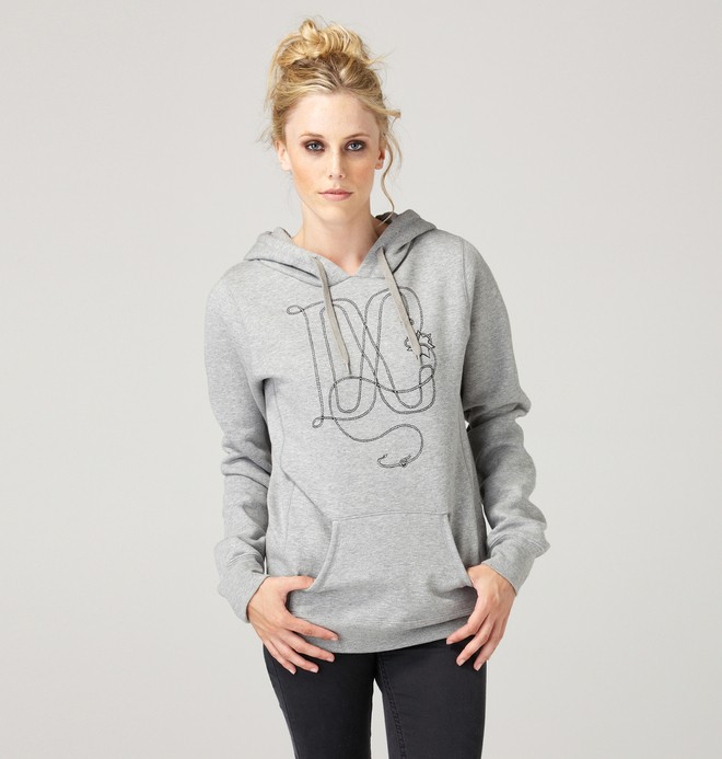 dcshoes, Women's Twine Pullover Hoodie, HEATHER GREY (grh) 0 Women's Twine Pullover Hoodie 61240036 DC Shoes