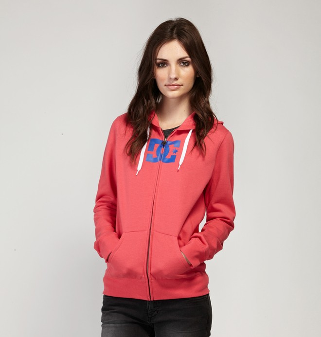 dcshoes, Women's T-Star Zip Hoodie, GERANIUM (ger) 0 Women's T-Star Zip Hoodie 63260055 DC Shoes