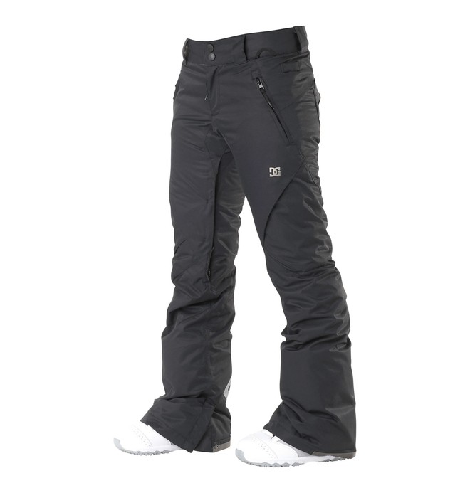 dcshoes, Women's Ace Slim Snowboard Pants, BLACK (blk) 0 Women's Ace Slim Snowboard Pants Black 64601201 DC Shoes
