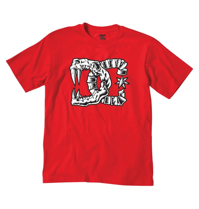dcshoes, Boy's Bones Tee, ATHLETIC RED (ath) 0 Boy's Bones Tee 71200162 DC Shoes