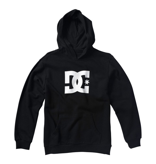 dcshoes, Boy's Star Pullover Hoodie, BLACK (blk) 0 Boy's Star Pullover Hoodie 73240011 DC Shoes