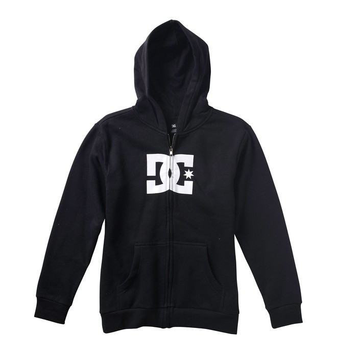 dcshoes, Boy's 8-16 Star Zip Hoodie, BLACK (blk) 0 Boy's 8-16 Star Zip Hoodie Black 73260024 DC Shoes