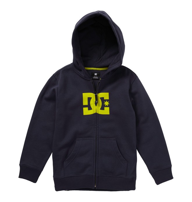 dcshoes, Boy's 8-16 Star Zip Hoodie, DC NAVY (btl0) 0 Boy's 8-16 Star Zip Hoodie Blue 73260024 DC Shoes