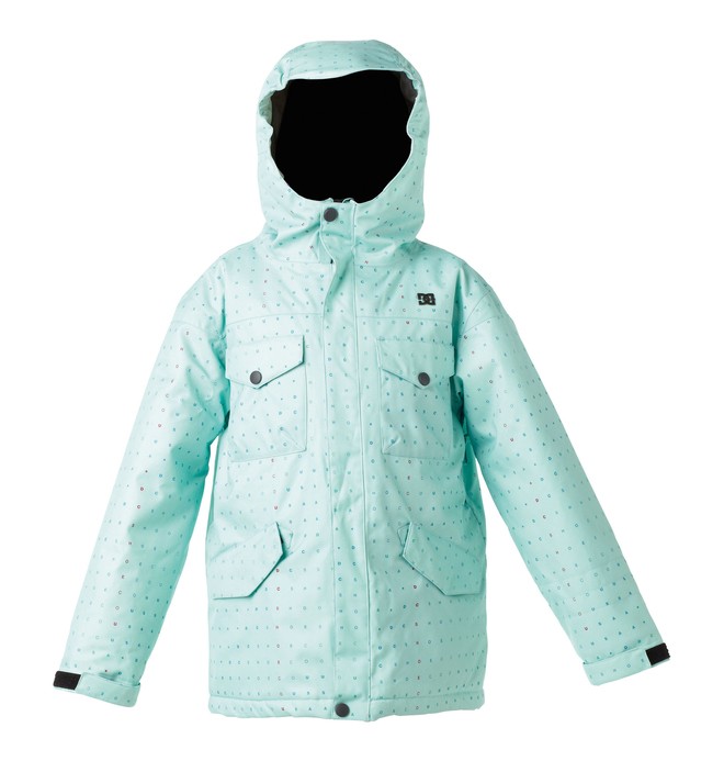 dcshoes, Girls Arcadia Snowboard Jacket, WHITE / PINK DOTS (hpd) 0 Girls Arcadia Snowboard Jacket 74641036 DC Shoes