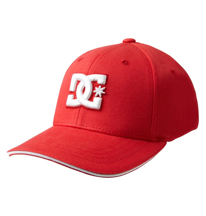 dcshoes, Boy's Jamal 6 Flex Fit Hat, ATHLETIC RED (ath) 0 Boy's Jamal 6 Flex Fit Hat 75300007 DC Shoes