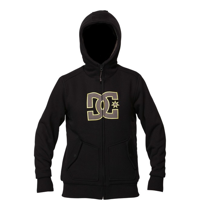 dcshoes, Boy's Maxmillions Base Layer Zip Hoodie, BLACK (blk) 0 Boy's Maxmillions Base Layer Zip Hoodie ADBFT00059 DC Shoes