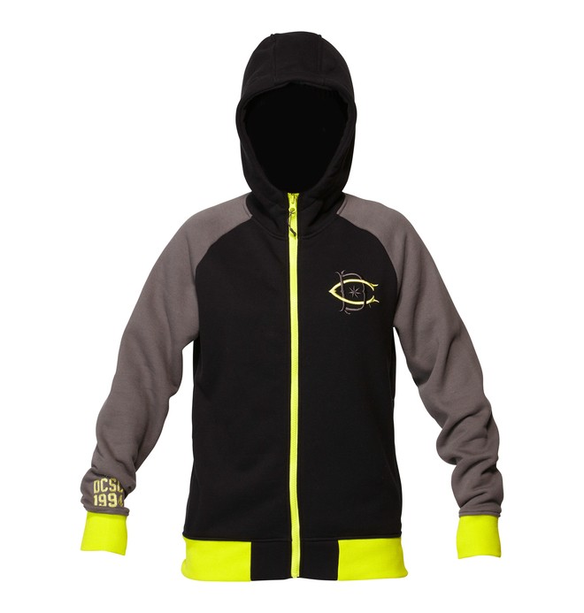 dcshoes, Boy's Lake Base Layer Zip Hoodie, BLACK (blk) 0 Boy's Lake Base Layer Zip Hoodie ADBFT00065 DC Shoes